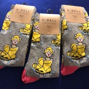 Three Pairs of Puppy Socks